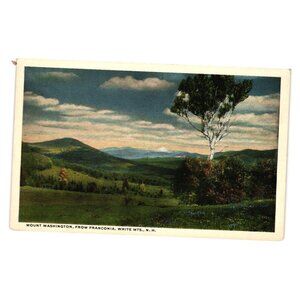 Mount Washington Franconia White Mountains NH Postcard Atkinson Co USA Vintage